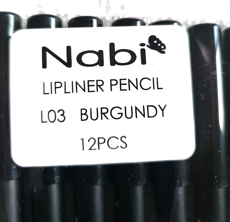 Lipliner Pencil Burgundy Color 12 Lipliner Pencils Lot 7 IN Long - Image 3 of 4