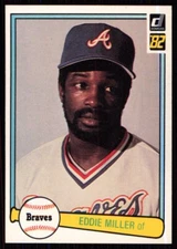 1982 Donruss Eddie Miller Atlanta Braves #425