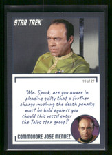 2020 Rittenhouse Star Trek TOS Archives Card #30 Commodore Jose Mendez 19 Of 27