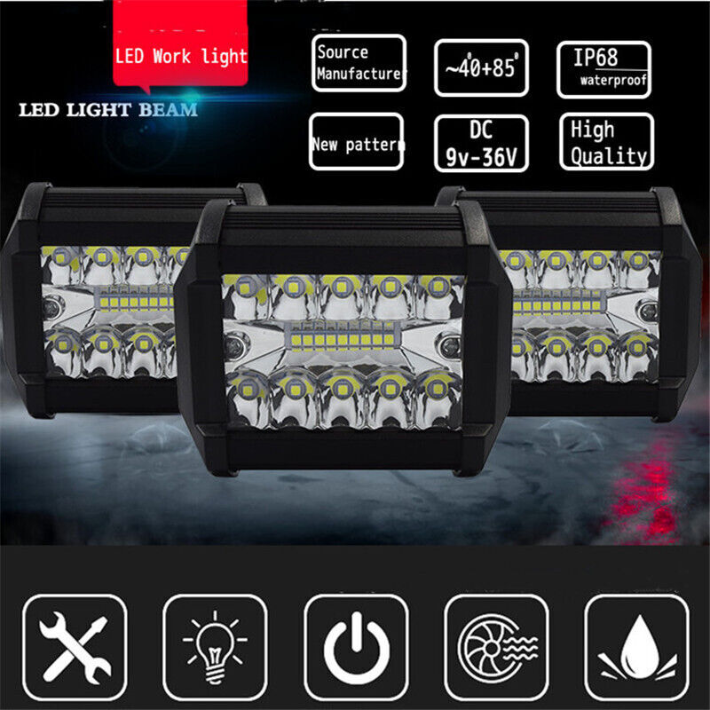 2x 4INCH 18W LED Work Light Bar Spot Pods Offroad Fog Lamp 4WD Pickup ATV Truck 2x 4INCH 18W LED Work Light Bar Spot Pods Offroad Fog Lamp 4WD Pickup ATV Truck