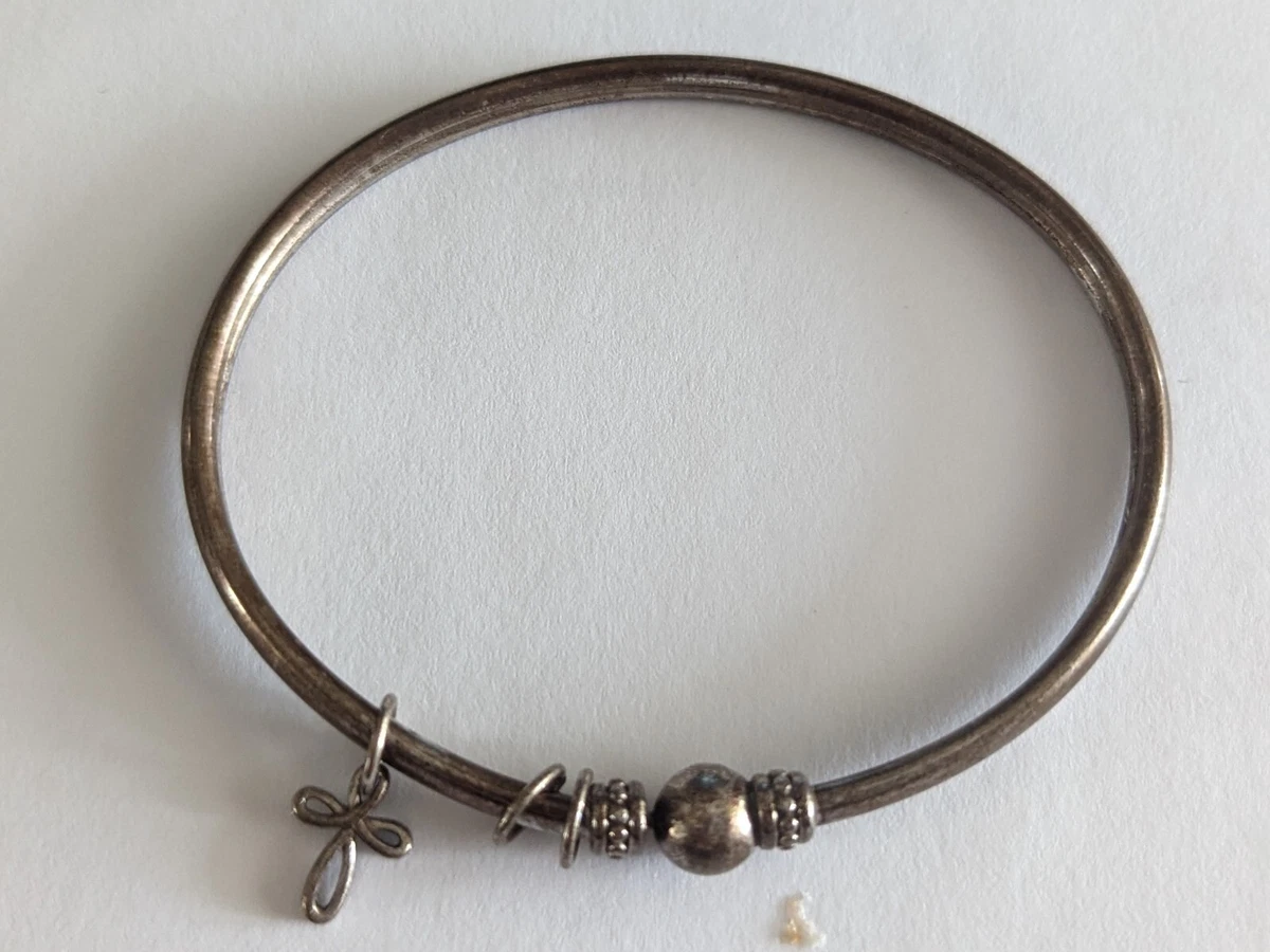 925 Sterling Silver 14K AV ALWAND VAHAN Bangle Bracelet eBay