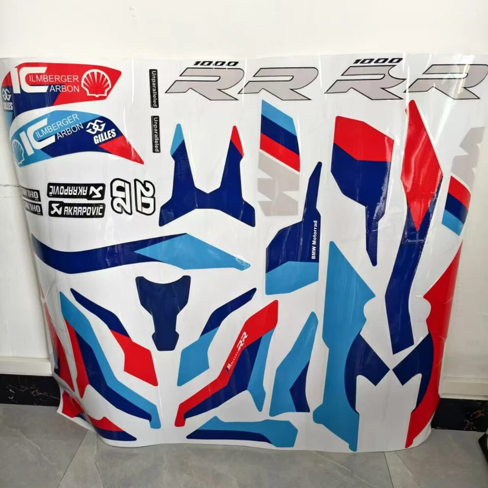 Nuevo kit de gráficos adhesivos de carrocería de carenado para BMW S1000RR M1000RR 2019-2022  Foto 3 de 4