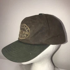 Central Boiler Brown/Green Cotton Strapback Baseball Cap Hat Vintage