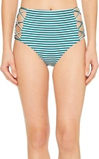 ISABELLA ROSE Women's 177890 Avalon High-Waist Bikini Bottom Size L