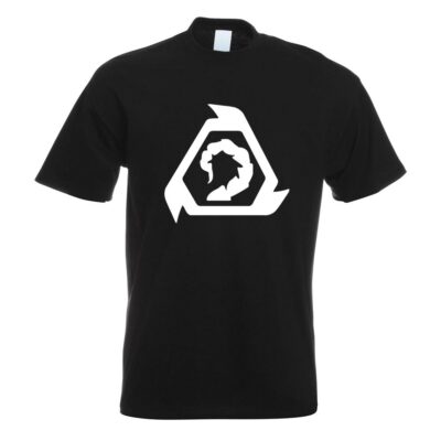 Kiwistar - Biohazard Symbol Clip Art T-Shirt in 15 Men's Funshirt Printed Design Fun Motive Top Cotton S M L XL XXL, Navy, M