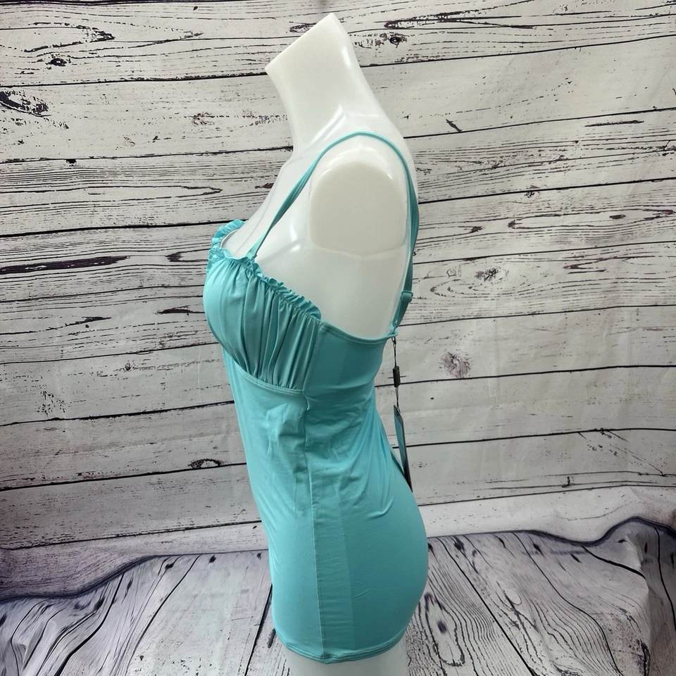 Tankini Moontide moldeado bandeau con volantes nuevo con etiquetas huevo de pato talla 10 traje de baño bikini Foto 4 de 4