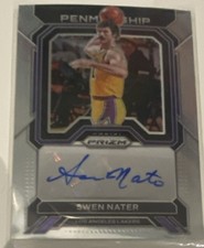 Panini 2022-23 Prizm Swen Nater Penmanship Autograph Card #PNM-SWE Lakers