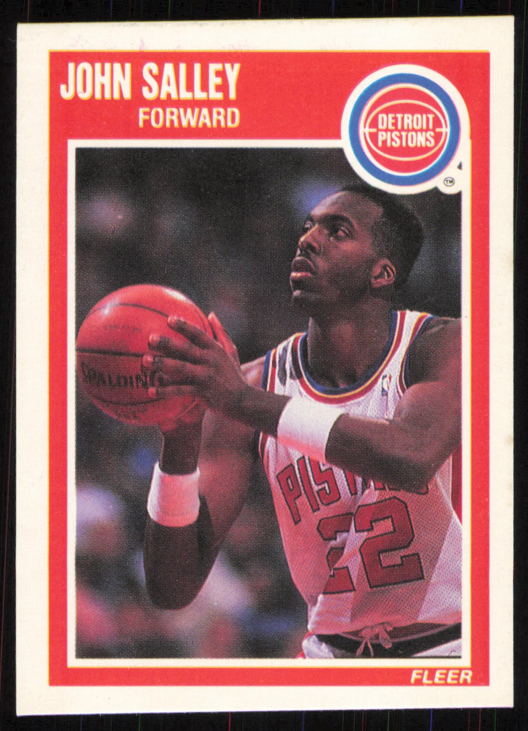 1989-90 Fleer #51 John Salley Detroit Pistons Card