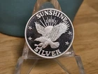 1991 1/2oz .999 Fine Silver Sunshine Mining Round Hard To Find