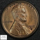 1916 S Red-Brown Lincoln Wheat Copper Cent 1C (MS CH UNC RB)