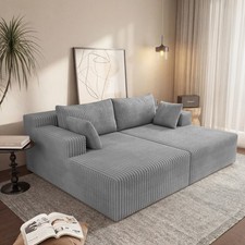 Cloud Sectional Couch with Shape Chaise,Modern Modular Sofa with Deep Seat, Up