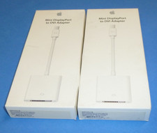  LOT OF 2  New Apple Mini DisplayPort to DVI Adapter MB570LL/B Model A1305
