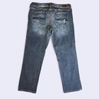 Refuge Distressed Dark Wash Cropped Jeans — photo 7