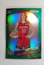 2025 Panini Prizm WNBA - Rookie Variation Lucy Olsen #145 Green Prizm (RC)