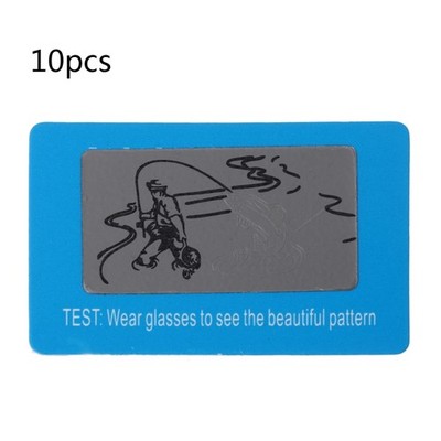 10pcs Sunglasses Polarized Test Card Shade Test Your Sunglasses Polarized Lens