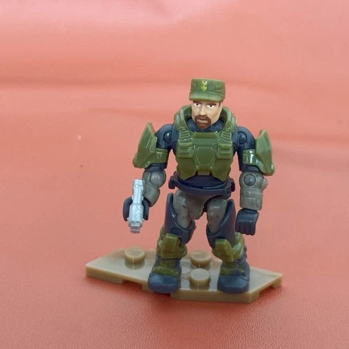 2pcs Mega Bloks Construx Halo Universe UNSC SGT Marcus Stacker & Spartan Figures - Picture 3 of 6