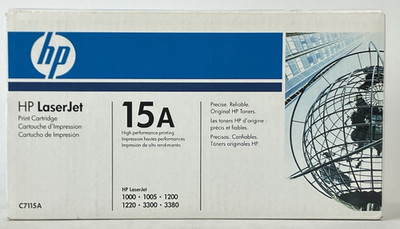 HP 15A Laserjet Toner Print Cartridge, OEM, C7115A Black Sealed Brand New