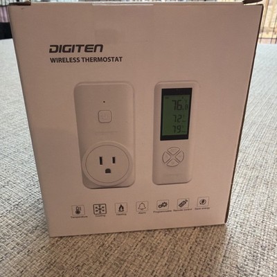 DIGITEN WTC100 Wireless Thermostat Outlet Digital Temperature Controller Plug-In