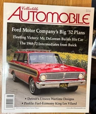 Collectible Automobile Magazine June 2018 - Ford's Big '52 Plans; DeLorean