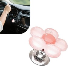 Car Push to Start Button Cover, Flower Engine Quick Start Stop Protection Cover,