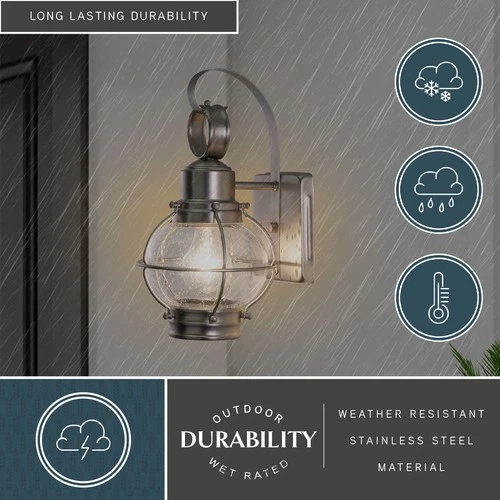 Vaxcel Lighting OW21861 Chatham 1 Light Outdoor Wall Sconce - 7 - Bronze - Picture 9 of 12