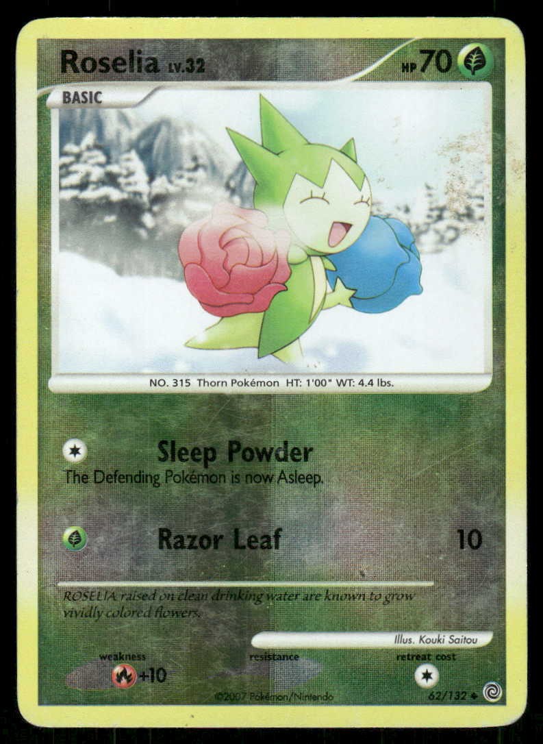 Pokemon Roselia Secret Wonders 62/132 Reverse Holo UC LP
