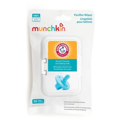 Munchkin Arm & Hammer Pacifier Wipes - Safely 36 Count (Pack of 1), White 