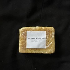 Turmeric Kojic Acid Brightening Soap Skin Lighten Dark Spots Helps Acne
