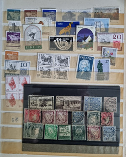 Lot Irland Island Briefmarken Sammlung Vögel Weihnachten Tiere gestempelt