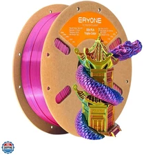 Silk Tri Color PLA Filament 3D Printer 1.75mm +/- 0.03mm, Multicolor Filament...