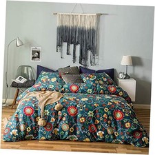 Flower Duvet Cover 100 Cotton Plant Floral Duvet Cover Set 3 King Color 17