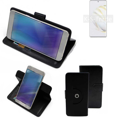 360° Schutzhülle für Huawei nova 10 Wallet Case Universal schwarz Kunstleder 