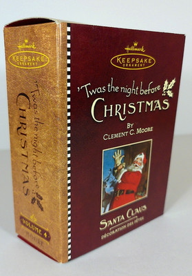 2001  'Twas the night before Christmas, #4 ''Santa's Clause'' Hallmark ornament