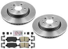 315MM Rear Rotors & Ceramic Disc Brake Pads Fits Chevrolet Malibu 13-16