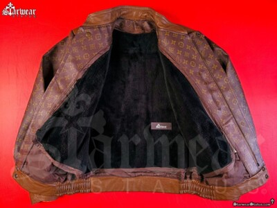 【タイムセール】　総柄ジャケット　モノグラム　ビンテージ　HIPHOP　LV Dapper Dan Louis Vuitton LV Leather Monogram Jacket | RUN DMC 'Jam