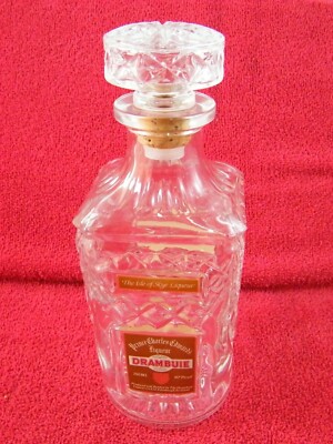 DRAMBUIE PRINCE CHARLES EDWARDS CRYSTAL LIQUOR BOTTLE DECANTER