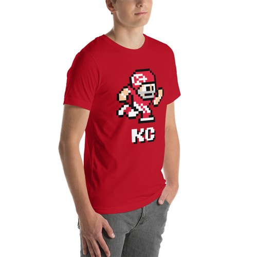 Kansas City Chiefs NES Football Player 8-bit Tecmo Super Bowl Nintendo T-Shirt - Picture 9 of 9
