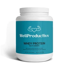 Whey Protein Salty Caramel Flavor For Fitness And Muscle Growth Non-GMO 