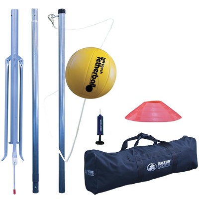 Park & Sun Sports Portable Outdoor Tetherball Set with Carrying Bag and Acces...