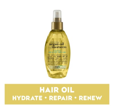 OGX Renewing & Argan Oil of Morocco Weightless Healing Dry Hair Oil Spray, 4 Oz