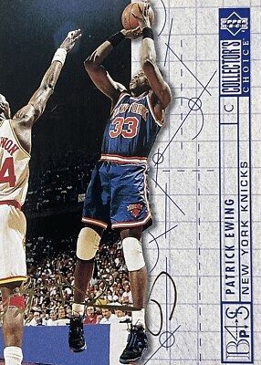1994-95 UD Coll. Choice Blueprint Gold Signature PATRICK EWING New York Knicks