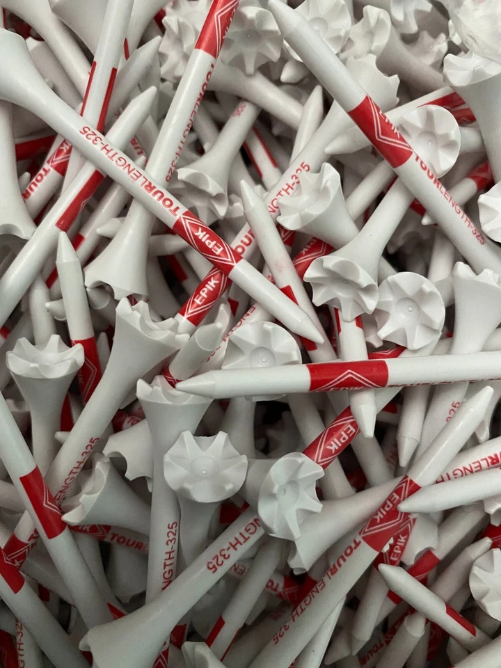 New 3 1/4" 3.25" EPIK Evolution Performance Tour length PTS Golf Tees Wholesale