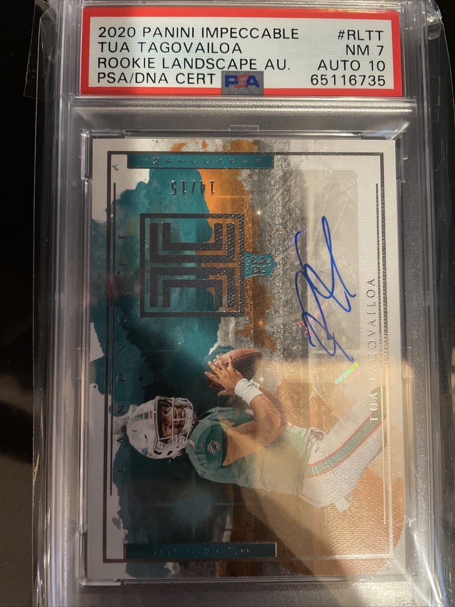 2020 Panini Impeccable Tua Tagovailoa Rookie Landscape Auto