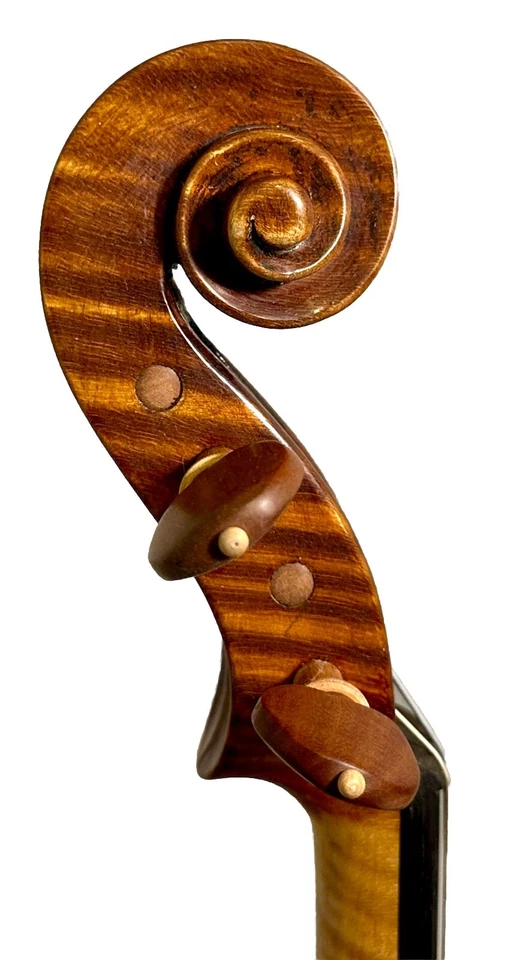IMPRESIONANTE violín profesional 4/4 - copia de Stradivari italiano, parte posterior de una pieza Foto 3 de 4