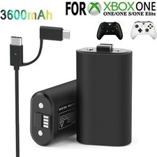 For Xbox One S X/Series X S Controller 2 Rechargeable Battery Pack USB-C Cable