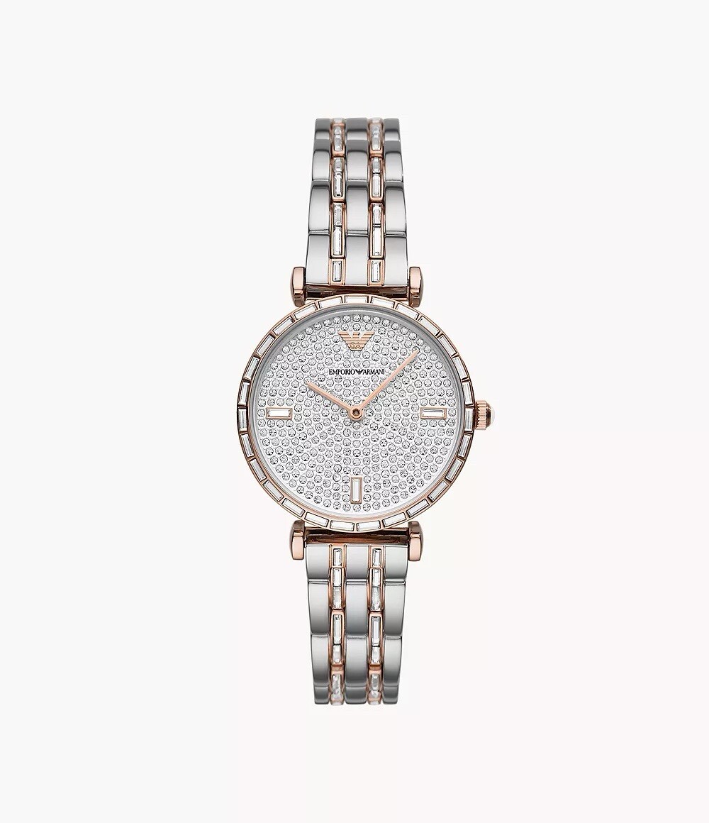 Emporio Armani AR11293 Ladies Gianni Two-Tone Watch | eBay UK