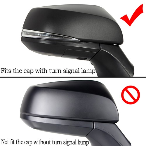 Gloss Black Exterior Side Wing Mirror Cover Cap Casing For 2019-2023 Toyota RAV4 - Picture 6 of 12