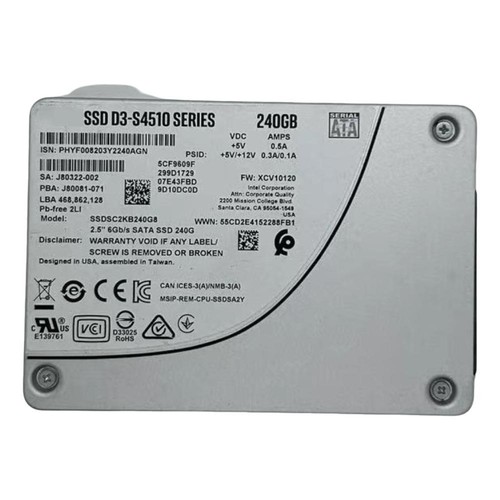 SSD Solid State Drive 2.5'' 960GB 180GB 120GB 160GB 800GB 240GB For Intel - Picture 1 of 13