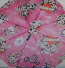 Ed Hardy Pink Umbrella New without Tag