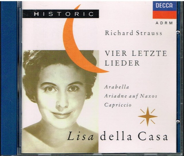 r Strauss Vier Lieder CD Lisa Della Casa Wienna Philharm for sale online |  eBay